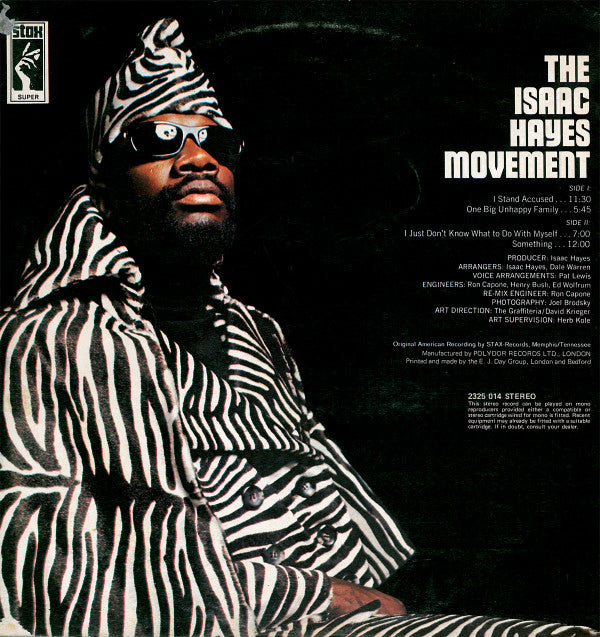 Isaac Hayes : The Isaac Hayes Movement (LP, Album, Gat)