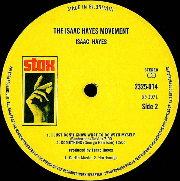 Isaac Hayes : The Isaac Hayes Movement (LP, Album, Gat)