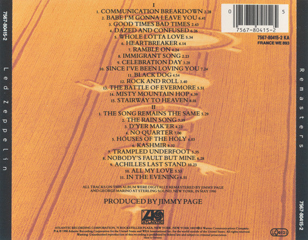 Led Zeppelin - Remasters (2xCD)