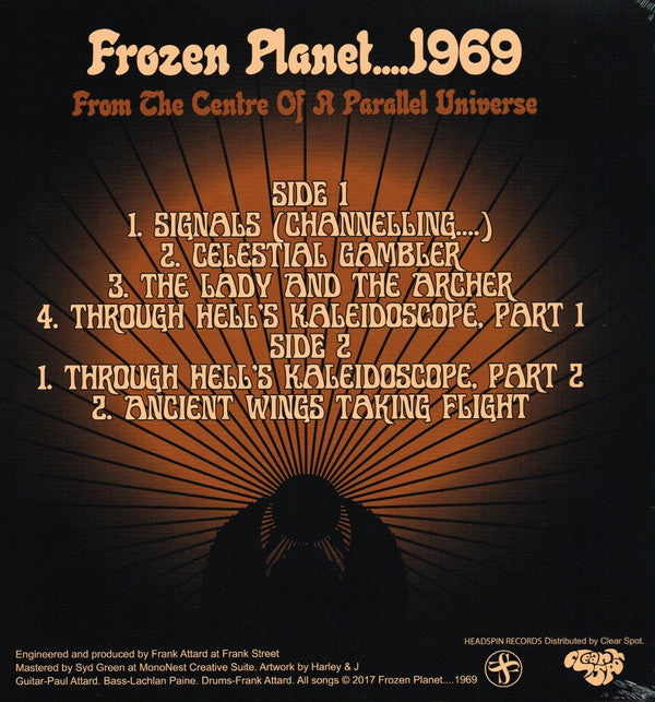 Frozen Planet....1969 : From The Centre Of A Parallel Universe (LP, Album, Ora)