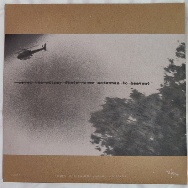 Godspeed You Black Emperor! : Lift Your Skinny Fists Like Antennas To Heaven (2xLP, Album, RE, 180)