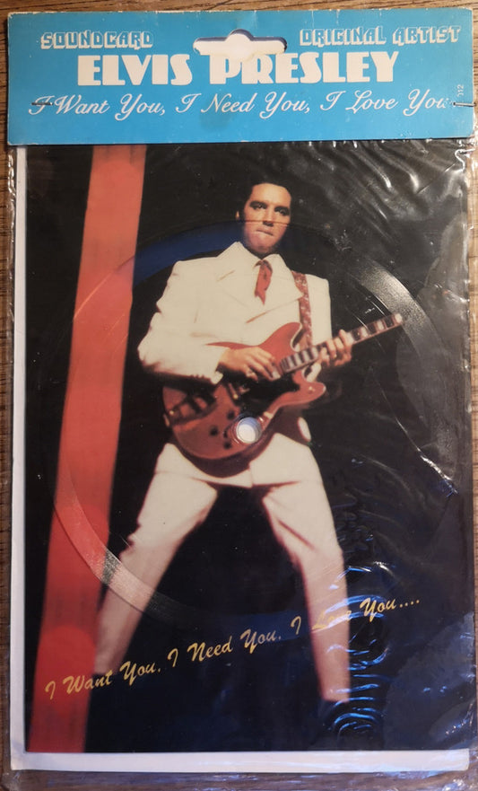 Elvis Presley : I Want You, I Need You, I Love You (Flexi, 5", Shape, S/Sided, Card, Pic, Pos)