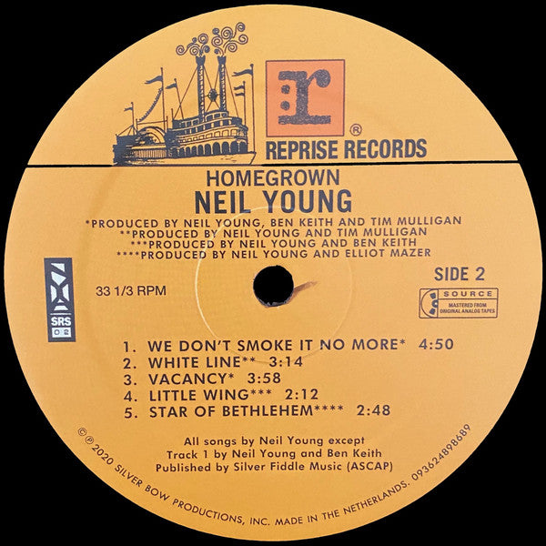 Neil Young : Homegrown (LP, Album, RSD, Ltd)