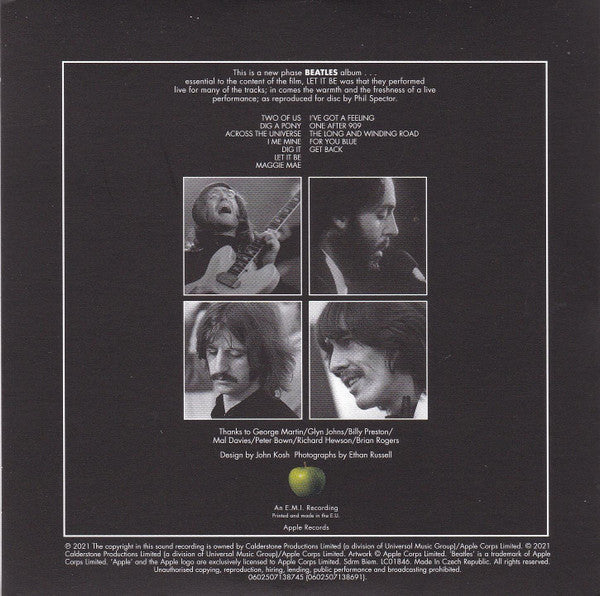 The Beatles : Let It Be (Box, Dlx + CD, Album, RE, RM, Rem + 2xCD, Mono + C)