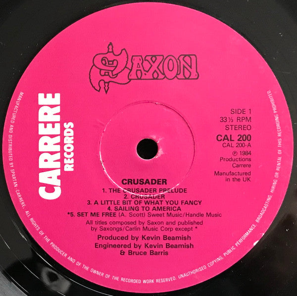 Saxon : Crusader (LP, Album, Gat)