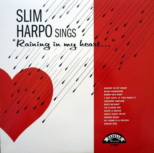 Slim Harpo : Sings "Raining In My Heart..." (LP, Album, Mono, RE)
