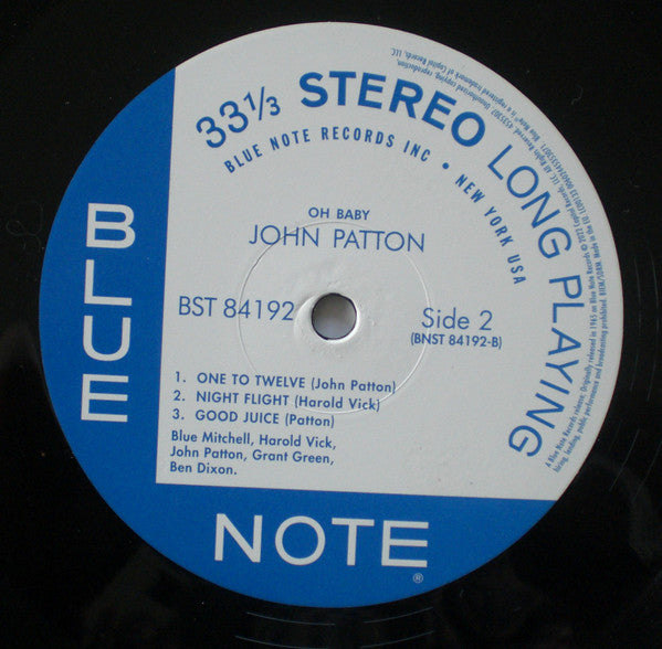 Big John Patton* : Oh Baby! (LP, Album, RE, 180)