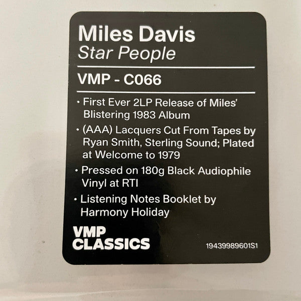 Miles Davis : Star People (2xLP, Album, Club, RE, RM, 180)