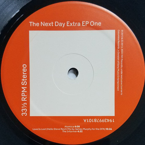 David Bowie : The Next Day Extra EP  (12", EP, RSD, RE, Uni)