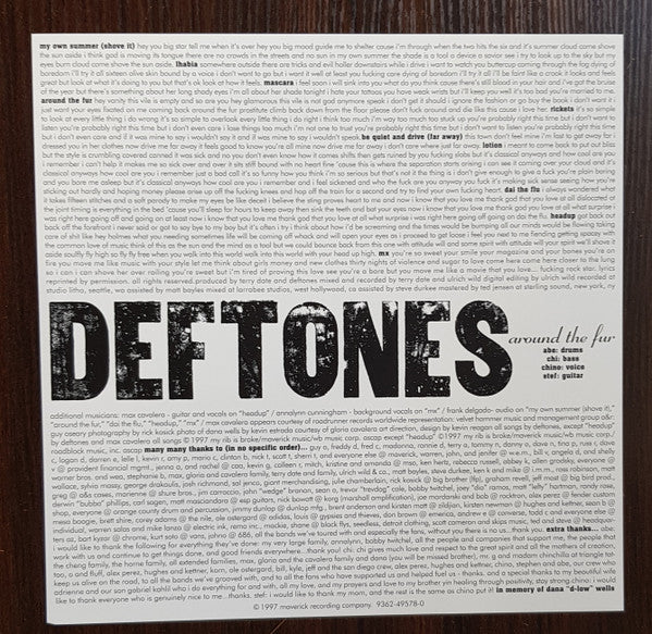 Deftones : Around The Fur (LP, Album, RE, 180)