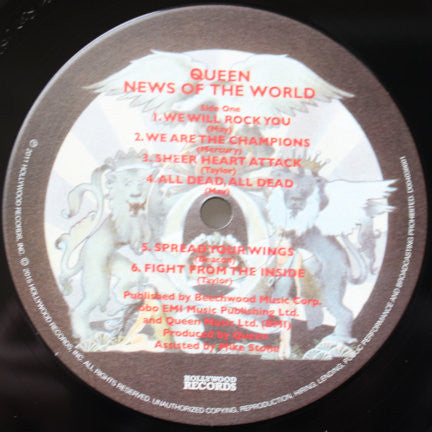 Queen : News Of The World (LP, Album, RE, RM, 180)