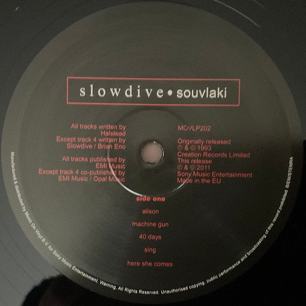 Slowdive : Souvlaki (LP, Album, RE, 180)