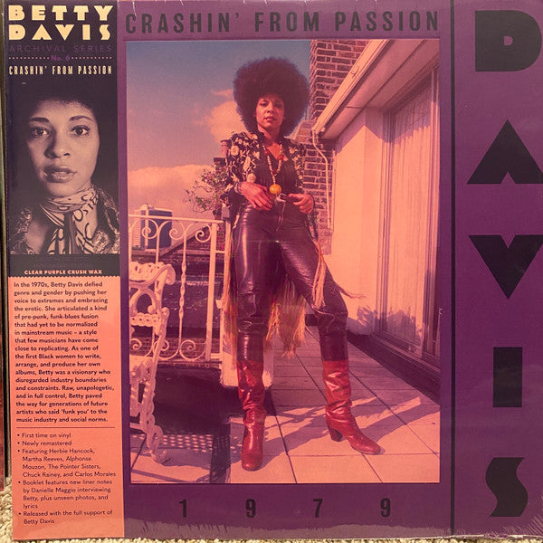 Betty Davis : Crashin' From Passion (LP, Album, RE, RM, Cle)