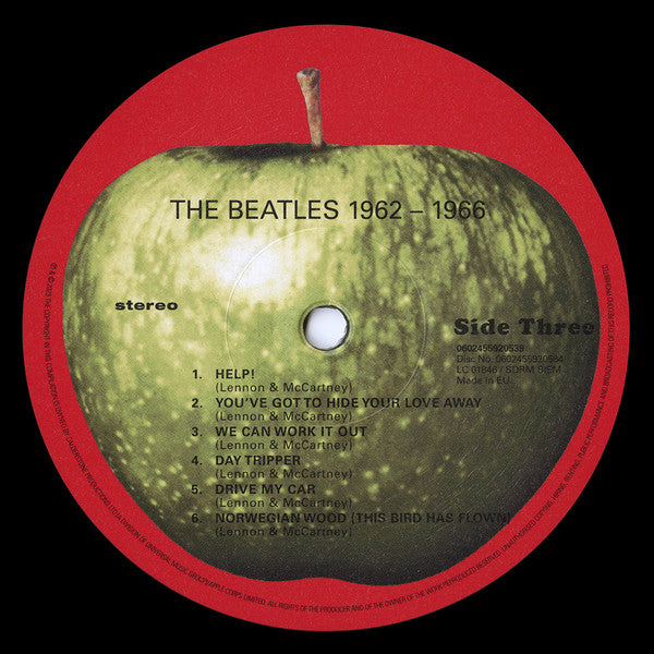 The Beatles : 1962-1966 (3xLP, Comp, RE, RM, Gat)