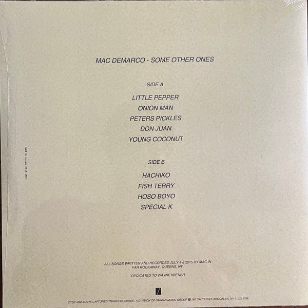 Mac Demarco : Some Other Ones (LP, Album, Can)