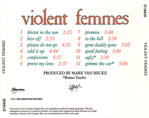 Violent Femmes : Violent Femmes (Album)