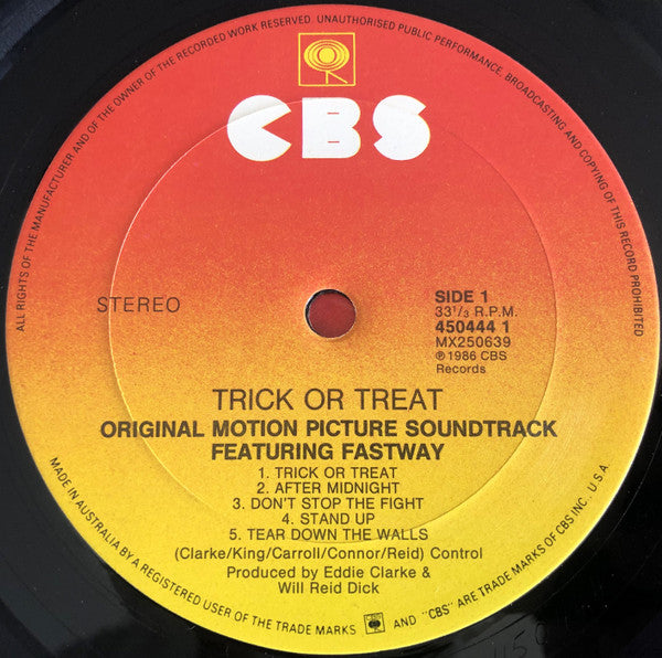 Fastway (2) : Trick Or Treat (Original Music Score) (LP, Album)
