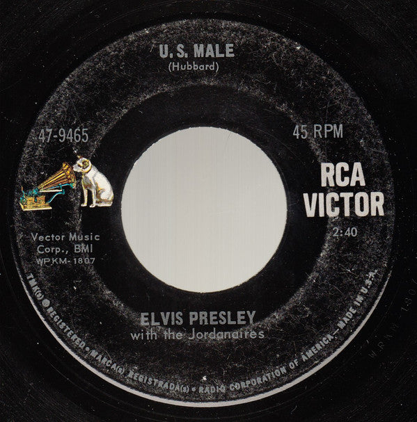 Elvis* : U.S. Male / Stay Away (7", Single, Ind)