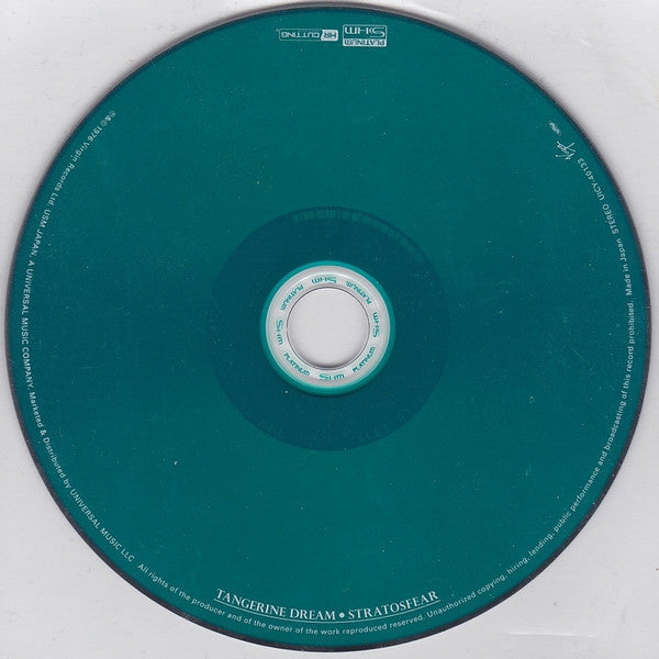 Tangerine Dream : Stratosfear (CD, Album, Ltd, RE, RM, Pla)