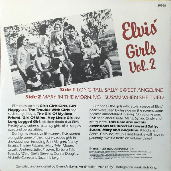Elvis Presley : Elvis' Girls Vol. 2 (7", EP)
