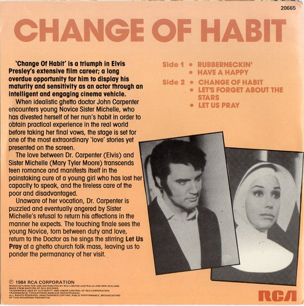 Elvis Presley : Change Of Habit (7", EP)