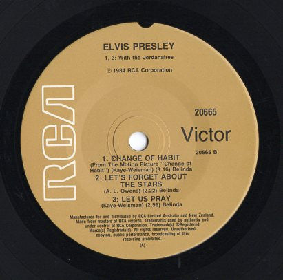 Elvis Presley : Change Of Habit (7", EP)