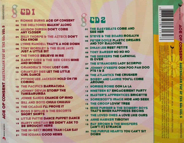 Various : Australian Pop Of The 60s - Volume 5 - Age Of Consent (2xCD, Comp)