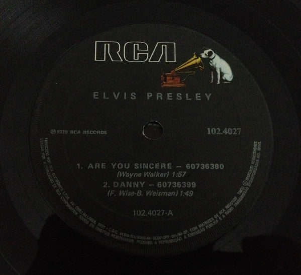 Elvis* : Are You Sincere / Danny / Frankfort Special / Solitaire (7", EP)